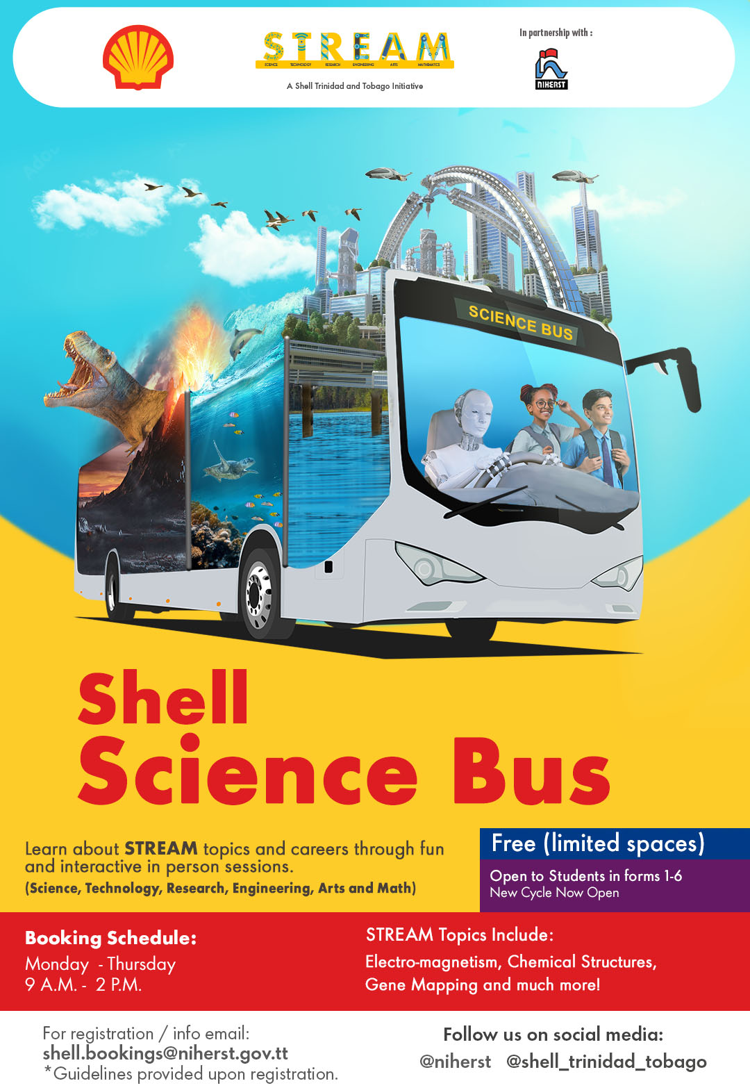 Shell STREAM Virtual Science Bus - powered by NIHERST